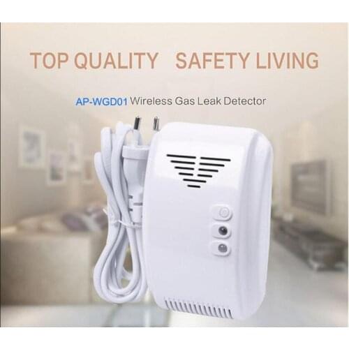 Alarm systems security Wireless natural household gas sensor leakage alarm detector 433mhz