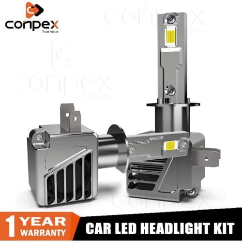 Conpex Super Bright H4 H7 LED Car Headlight Bulb H11 9005 HB4 CSP Chip 7400LM 74W Canbus Auto Headlamp White Light Accessories
