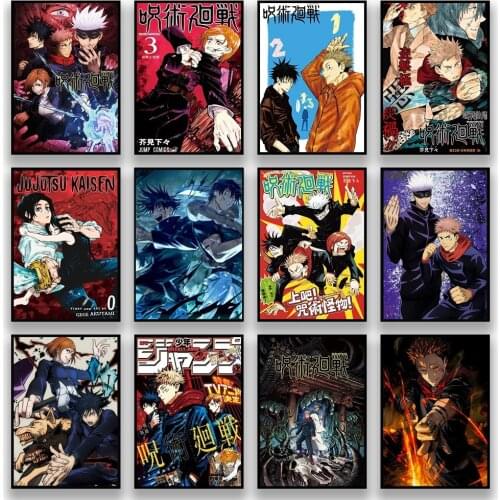 Japanese anime "Spell Back to Battle" canvas painting modern anime character art posters and prints decorate childrens rooms