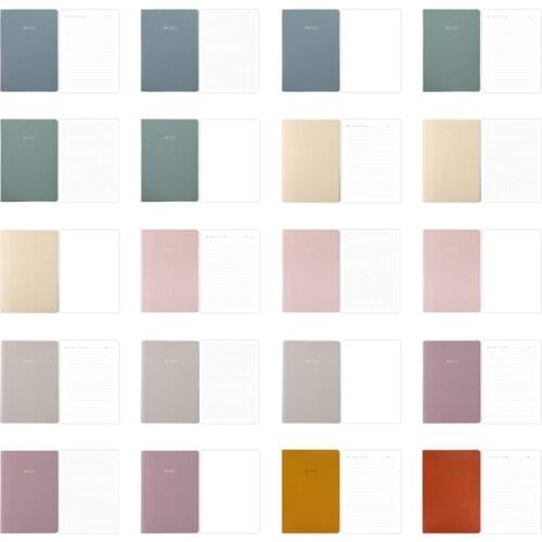 A5 Planner Soft PU Business Notepad Morandi PU Scetch Book Leather Writing Journal A5 Notebook Classic PU Cover for Gift H3CA