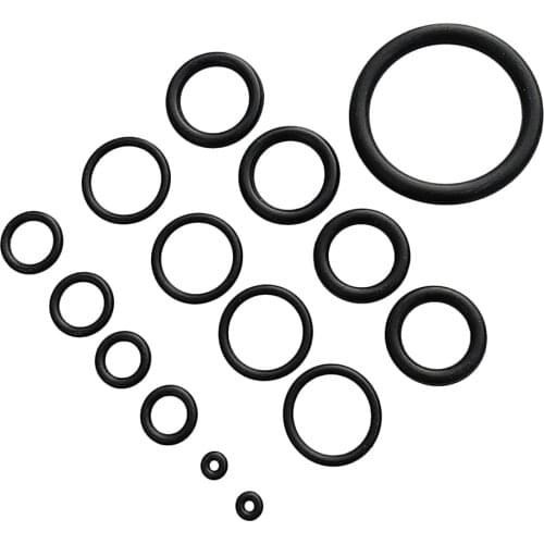 15Pcs Standard Scuba Diving O Ring Kit for Dive BCD Regulator Tank Cylinder Hose Gauge Gear Underwater Camera