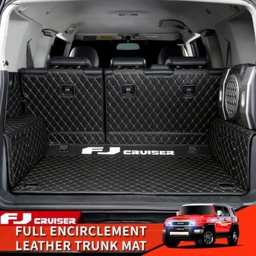 06-21 Year Toyota FJ Cruiser Accessories Interior Modification Trunk Mat Full Encirclement Decoration Leather Pad Protection