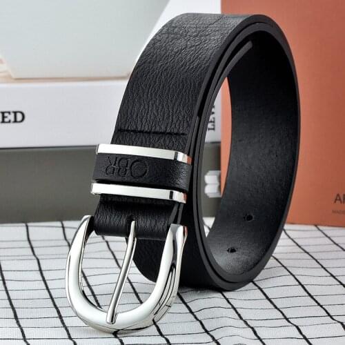 Leather Belt for Women Buckle Pin Buckle Jeans Black Belt Chic Luxury Brand Ladies Vintage Strap Female Waistband Strap Ondildo