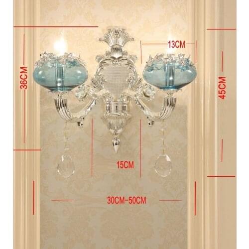 Luminaria Applique Mural Interieur Mirror Lampara De Interior Aplique Luz Pared Luminaire Crystal For Home Wall Bedroom Light