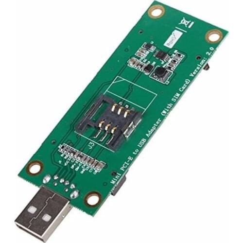 Mini PCI-Express pcie pci express PCI-E Wireless WWAN to USB Adapter Card with SIM Card Slot Module Testing Tools
