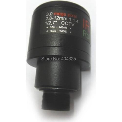 HD 3MP 2.8mm-12mm Manual Focal Zoom MTV 2.8-12mm CCTV Lens 3.0 Mega pixel for Security Camera Lense