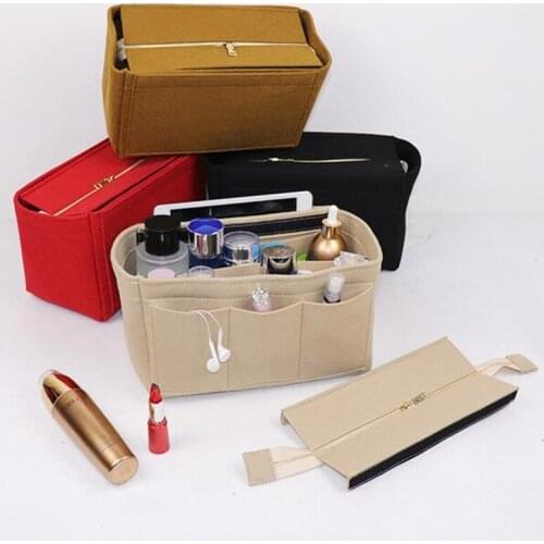 Make up Organizer Insert Bag For Handbag, Travel Inner Purse Portable Cosmetic Bag, Fit Cosmetic Bags Fit Speedy Neverfulls