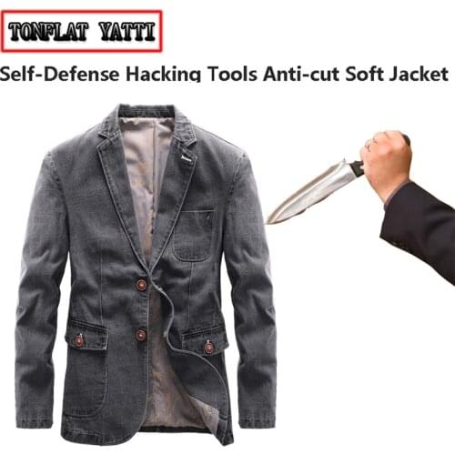 Tactical Anti-cut Anti-stab Self-defense police fbi Invisible Cut Resistant Clothing Covert Stab Lightweight Safety Jacket S-4XL