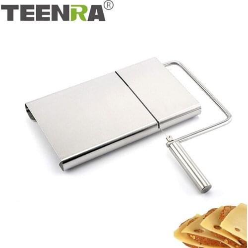 TEENRA 1Pcs Stainless Steel Cheese Slicer Multifunction Cheese Butter Slicer Cutter Handle Cutting Machine Kitchen Accessories
