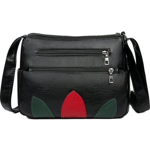 High Quality PU Leather Shoulder Bags For Women 2020 Designer Handbag Large Crossbody Messenger bag Lady Solid Color Hand Bag