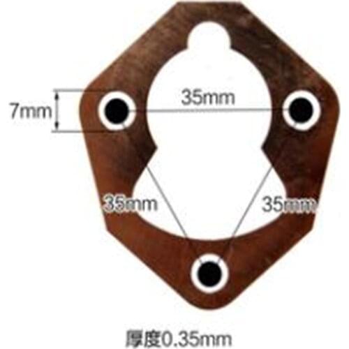 10PCS Air cooled diesel engine 170f 173f 178f 186fa 188f injection pump gasket nozzle copper gasket insulation sleeve