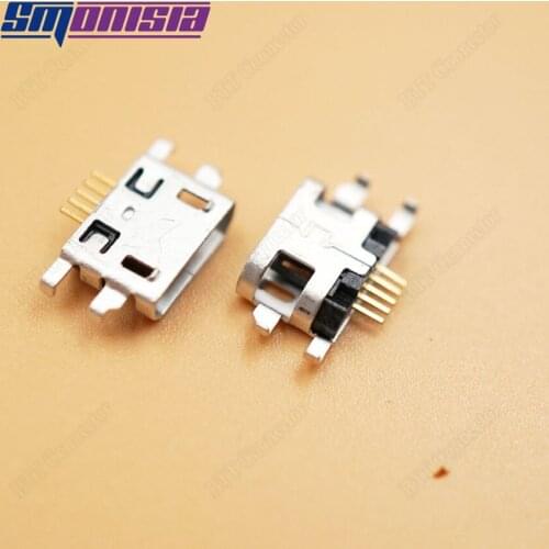 Smonisia 100pcs Micro USB Charge Port Connector for OPPO X909T R801 U701 R827T U705T X707 U707T