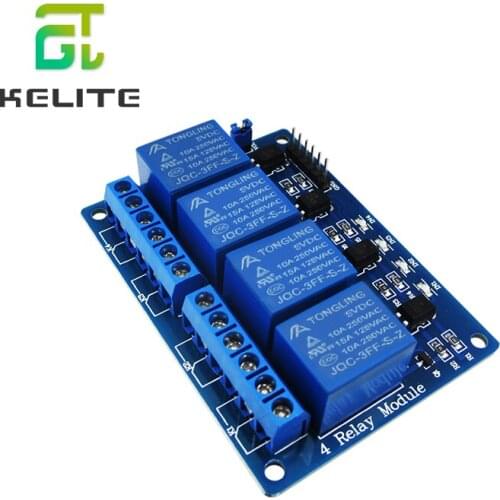 4 channel relay module 4-channel relay control board with optocoupler. Relay Output 4 way relay module