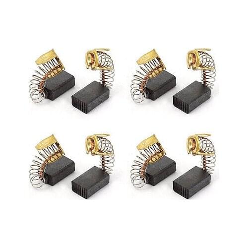 4 Pairs Spring Type Electric Drill Motor 13mm x 8mm x 5mm Carbon Brushes