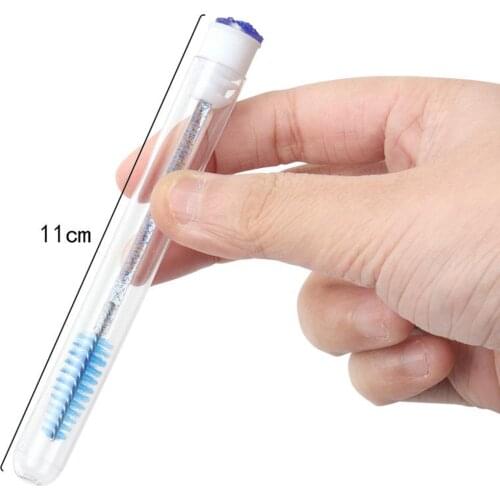 5x Disposable Mascara Brushes Makeup with Empty Dust-proof Tube