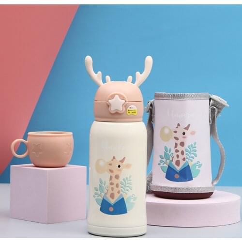 600ml Baby Feeding Cup Stainless Steel Milk Thermos for Children Insulated hot water Bottle leak-poof thermal Cup