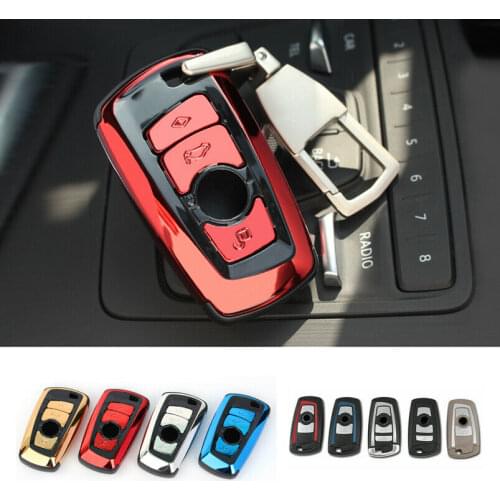 ABS Remote Car Key Fob Case Cover For BMW F07 F10 F11 F20 F25 F26 F30 Accessories Holder With Keyring