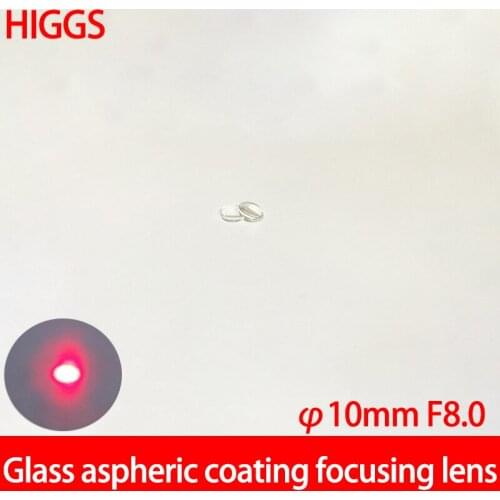 High quality Diameter 10mm FL 8.0mm aspherical glass lenses Laser focusing laser module part AR coated Customizable