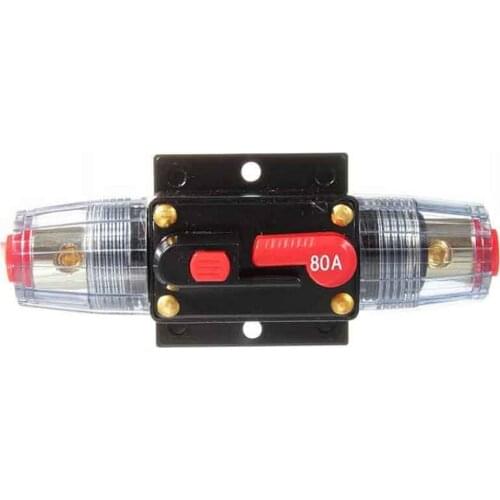 100A 125A 60A 80A 150A 12V 24Car Truck Audio Amplifier Circuit Breaker Fuse Holder AGU Style Stereo Amplifier Refit Fuse Adapter