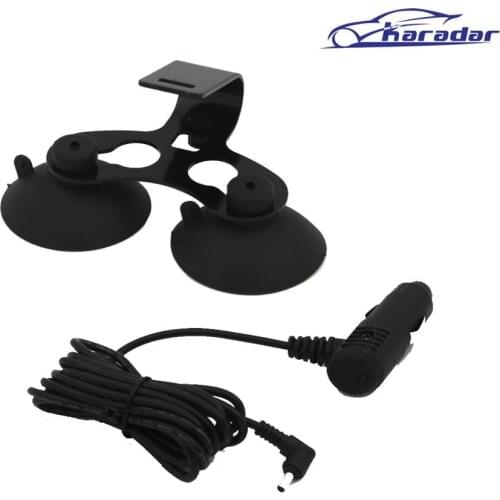 Karadar Car radar detector mount with charger 3.5mm Port Car Charger For Car Radar Detector / Car DVR Camera
