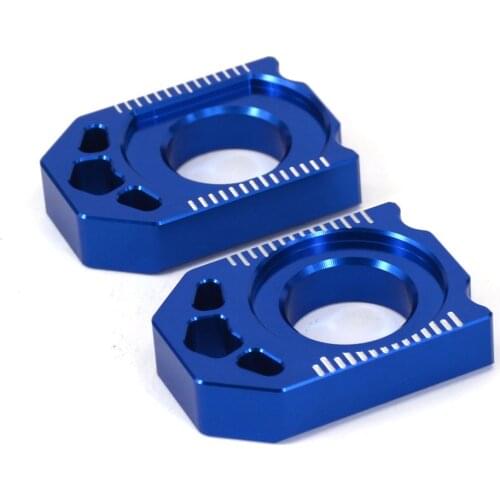 Motorcycle CNC Rear Adjuster Block Chain For YZ250F 12-16 YZ450F 10-16 Dirt Bike MX Motocross Off Road