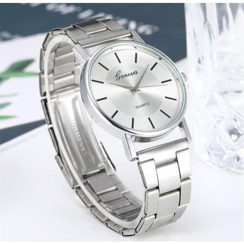 Luxury Fashion Stainless Steel Ladies Wrist Watches Rose Gold Round Dial Womens Watches Classic Hook Buckle Watches Montre #S3