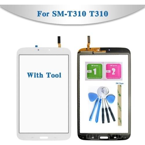 For Samsung Galaxy Tab 3 8.0 SM-T310 T310 and SM-T311 T311 Tablet Touch Screen Digitizer Sensor Front Outer Glass Lens Panel