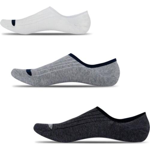 DOIAESKV Men Cotton Socks Low Cut Mens Loafer Non-Slip Invisible Liner Ankle Socks Casual Men Socks Slippers Plus Size EU 42-48