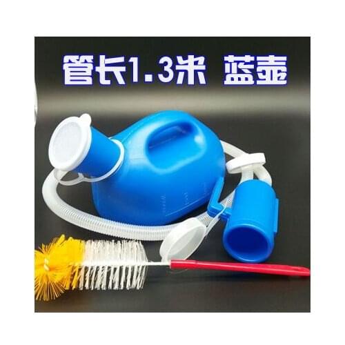 2000ml urine pot elderly and children urine collector breathable bed chamber pot urinal urine bag large capacity + 1 wash brush