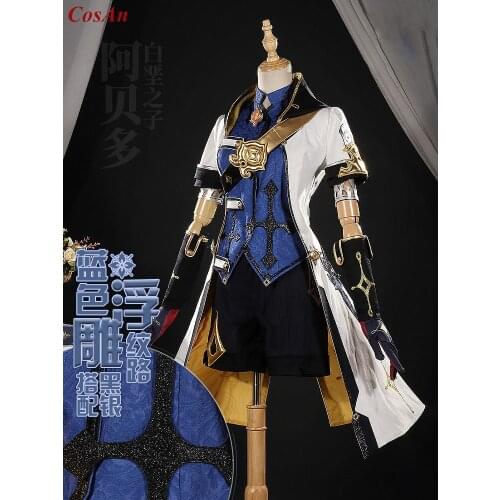 Hot Game Genshin Impact Albedo Cosplay Costume The High Quality Fashion Battle Uniform Female Halloween Party Role Play Clothing