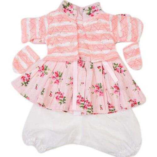 KEIUMI Fantasy Baby Girl Dress Suit 17 inch Reborn Baby Doll New design Doll Dress For Reborn Dolls For Baby Play Doll Clothes