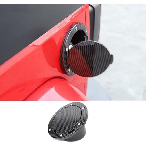 Car Fuel Tank Cover Gas Cap Filler Door for Jeep Wrangler JK 2007-2017 2 Door 4 Door Carbon Color Auto Accessoires