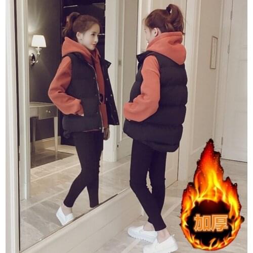 Jacket Vest Short Cotton Waistcoat Womens Clothing Autumn Clothing Winter Vest Coat Chaleco Mujer
