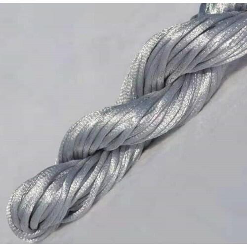 Hot Sale 10mx2.5mm Chinese Knot Lace Rope Beaded Wire Handmade Diy Braided Bracelet Necklace Tassel Rope Pendant Rope Accessorys