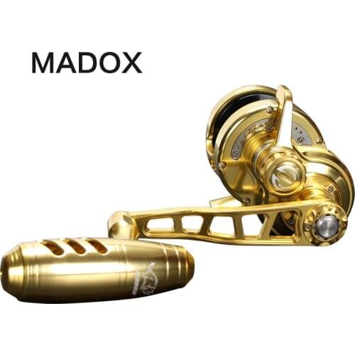 Madox Slow Jigging Reel Pe2 # - 400m Max Drag 20kg 11BB High Speed G-Ratio 6.3:1 400g Offshore Boat Fishing Reel Trolling Reel