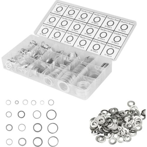 450x Muti Function Oil Drain Plug Crush Washer Flat Cylinder Gasket Sealing Ring Meson Pad Aluminum Car Gasket Goods