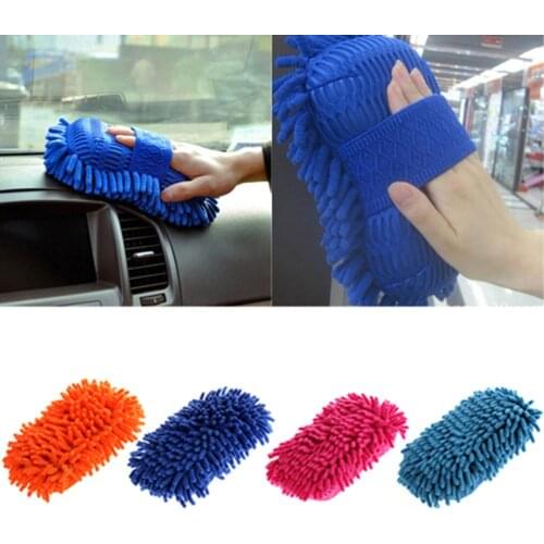 Soft Sponge Pad Car Vehicle Care Washing Brush Window Glass Cleaning Glove Tool Car Accessories Professional Cleaning Gloves