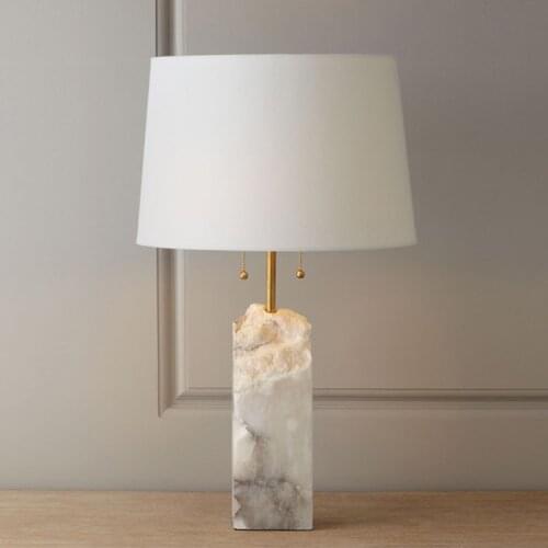 Spain Cloud Stone Table Lamp Post Modern Chinese Style Designer Model House Villa A Living Room Bedroom Concise Desk Lamp
