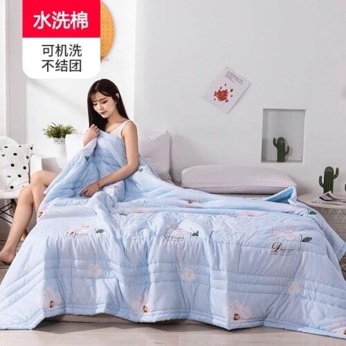 New Home Textile Bedding Summer Quilt Blanket Thin Comforter Washable Bed Cover Quilting Home Textiles Suitable For Bedroom/Sofe