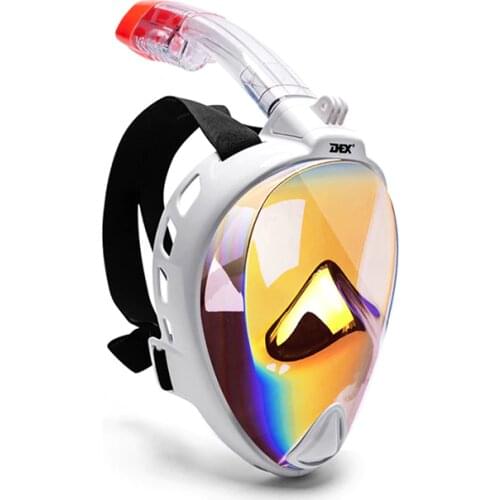 Profession Full Face Snorkeling Mask Adult Underwater Scuba Plating Anti-Fog Snorkel Diving Mask Set Swimming Glasses Equipment