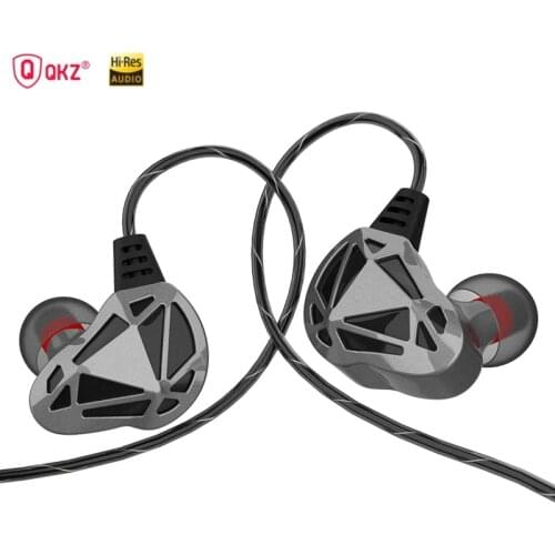 QKZ AK7 Earbuds 3.5mm Plug with Microphone Wired Earphones Gaming Headset mp3 DJ Headphones Heavy Bass Sports Earphones AK6