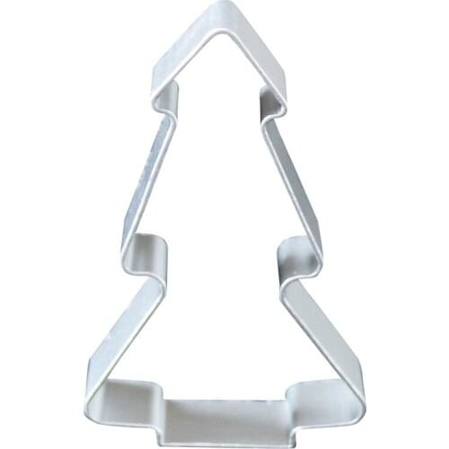 Christmas Tree Shape Cookie Cutters Buscuit Tools Cookie Mold Aluminium Mold Jelly Pastry Baking Cutter Mold Cake Tools