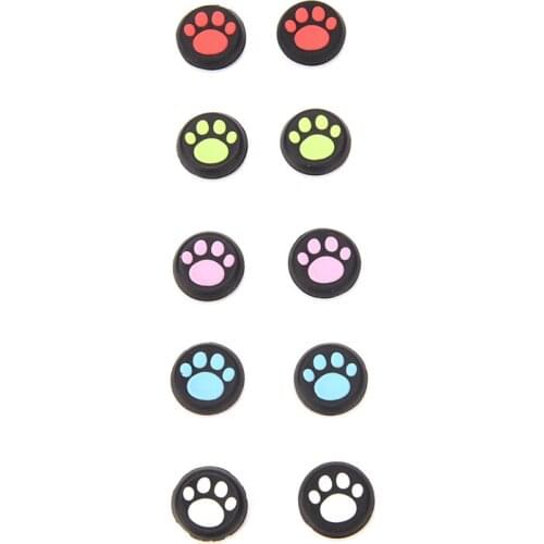 2pcs/lot Silicone Dog Footprints ThumbStick Grips Caps Gamepad Joystick Cover Case For Sony PS4 /PS3 For XBOXONE/360 Controller