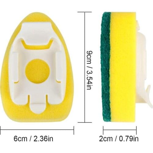 8Pcs Dishwand Refill Replacement Heads Sponge Brush Dish Scrubber Pads for Kitchen Sink ALI88