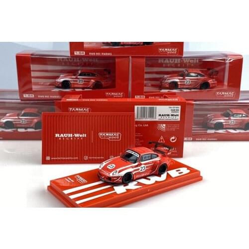 Tarmac Works cars 1:64 Porsches RWB 993 RWBWU #23 Alloy collection car model