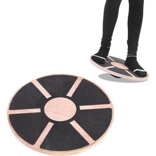 1pcs Wooden Non-slip Balance Board Sturdy Disk Balance Training Yoga Fitness Sport Supplies