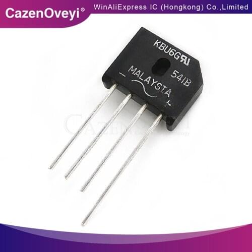 1pcs/lot KBU6G KBU6 DIP-4 In Stock