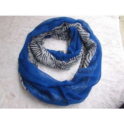 120pcs/lot 2015 hot sell scarf zebra stripe Infinity Scarf Snood