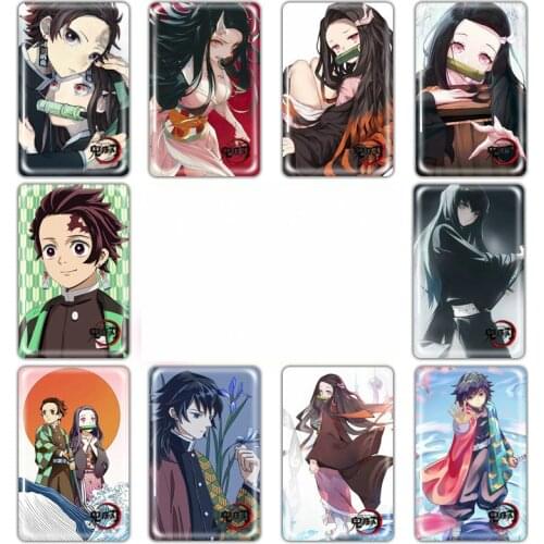 200 pcs/lot Anime Demon Slayer: Kimetsu no Yaiba Card Sticker Pack DIY Waterproof Card Classic Kids Stickers toys gift