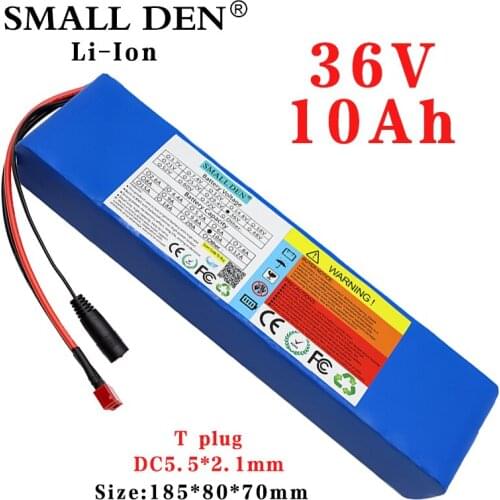 36V 10Ah 18650 lithium battery pack 10S3P 500W High Power 42V Electric bicycle modified scooter motor ebike battery with 15A BMS
